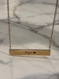 Image 2 of Bar Name Necklace
