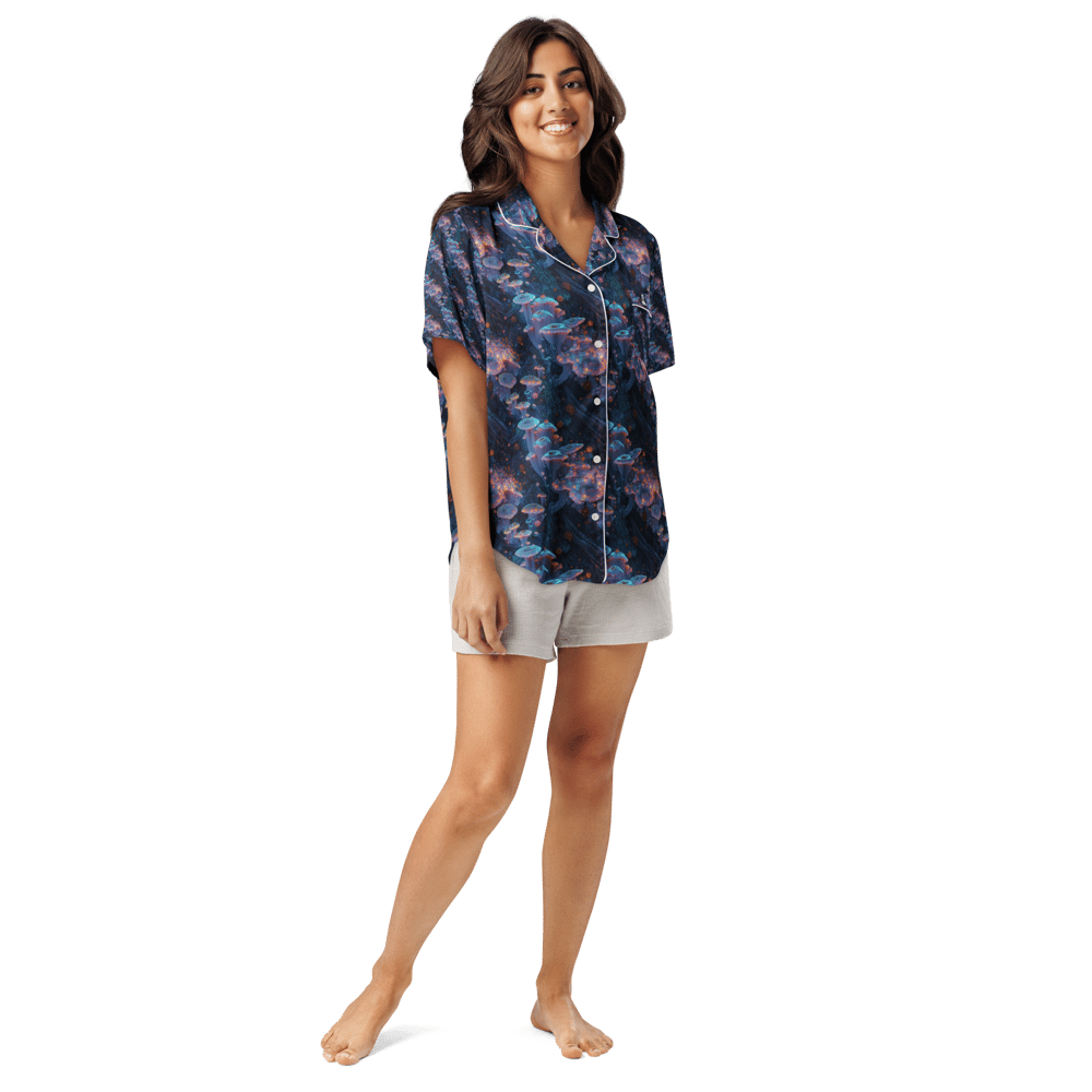 Image of Fungi Short sleeve Pyjama Top 