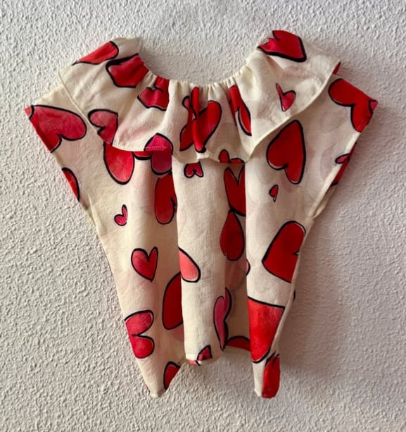 MINI HUIPIL WITH RUFFLE