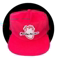 "SoyAsi..." Red corduroy hat