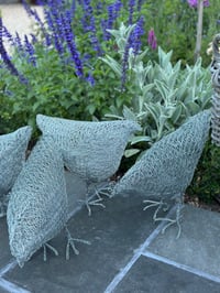 Image 3 of Wire Chicken Sculpture 