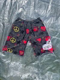 Baggy Shorts - Peace and Love and Stars