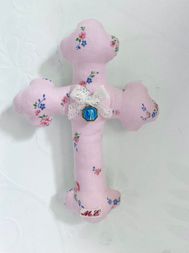 Image of croix en tissu ancien 