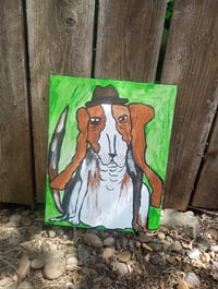 Image 4 of Bassett Hound In Hat 