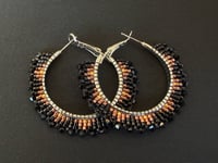 Small Black Hoop Earrings