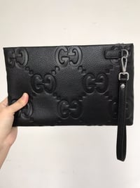 Image 2 of Black on Black GG EMBOSSED 