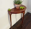 Vintage half moon table 