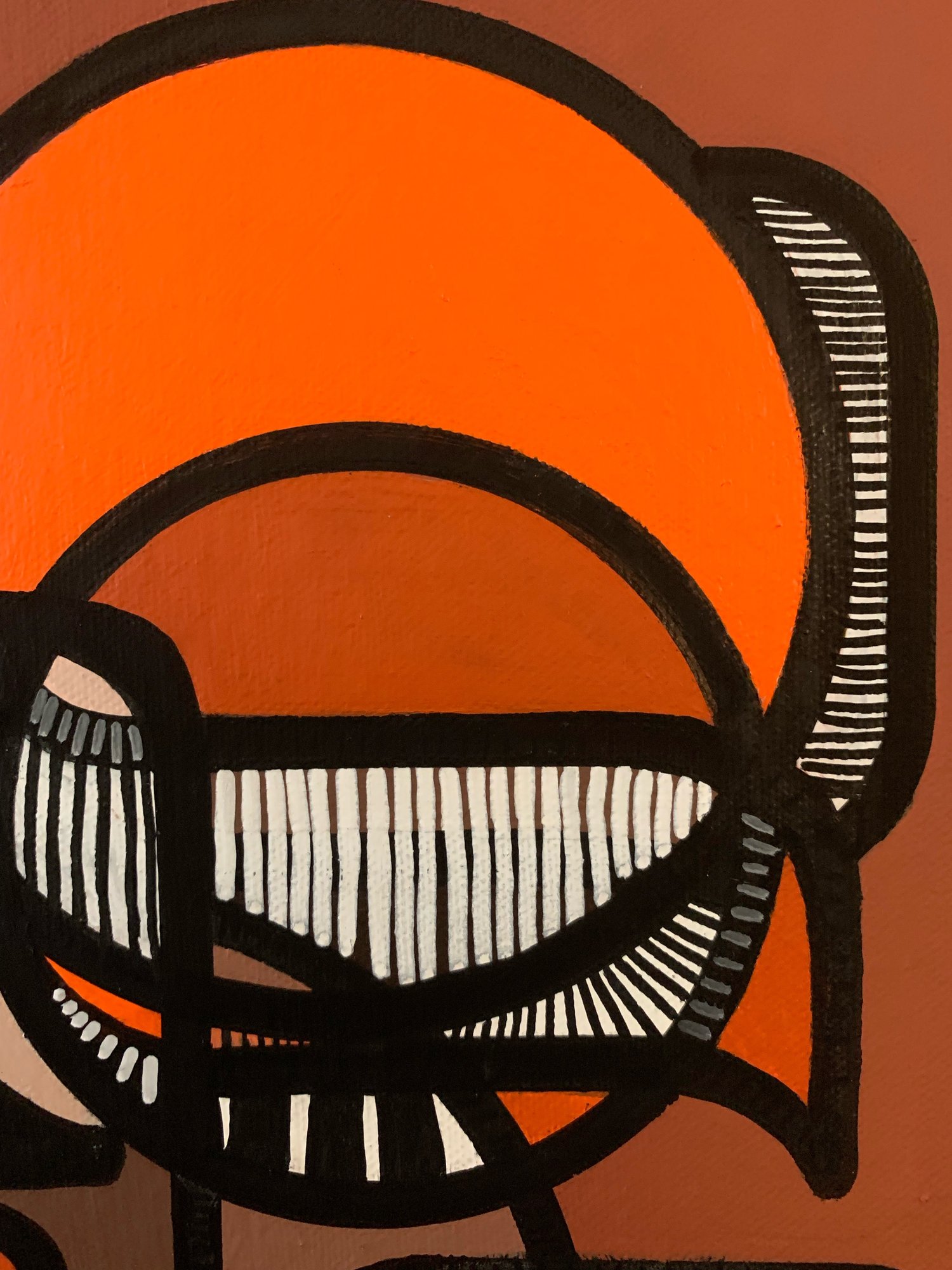 Image of 'Radiant Earth' Acrylic Painting on Stretched Canvas