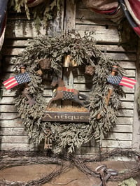 Image 1 of #6 Olde "Antiques~ Horse Wreath ~