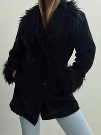 Image 5 of 00s Furry velvet jacket // M