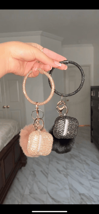 Rose Gold X Black Blingy AirPod Duo