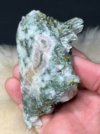 Image 8 of Epidote On Quartz Crystal Specimen #2102