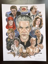 Image 2 of A TRIBUTE TO DAVID CRONENBERG signed print