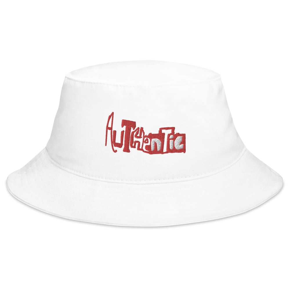 Image of AUTHENTIC Black  Bucket Hat (Red)