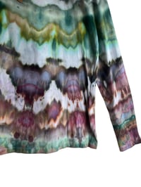 Image 9 of L Ladies Long-Sleeve Stretch Tee in Deep Agate Ice Dye