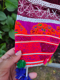 Image 4 of Vintage Fez crop Tribal Top 34 inches chest