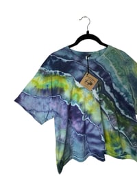 Image 6 of L Crop Tee in Cool Geode Ice Dye