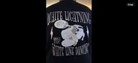 Image 3 of WL  White Line Dancing Black Tee  sizes : Small thru 5X 