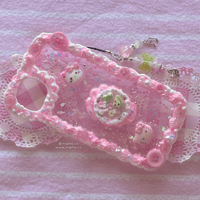 Image 1 of ⋆˚࿔ resin + decoden iphone 14 plus hello kitty phonecase