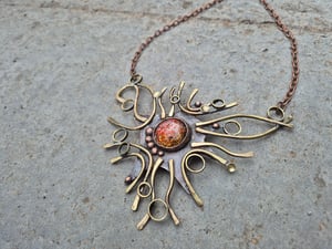 Statement sun necklace 