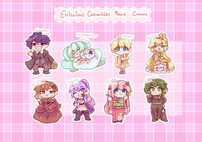 Image of Evillious Chronicles phone charms [PRE-ORDER]