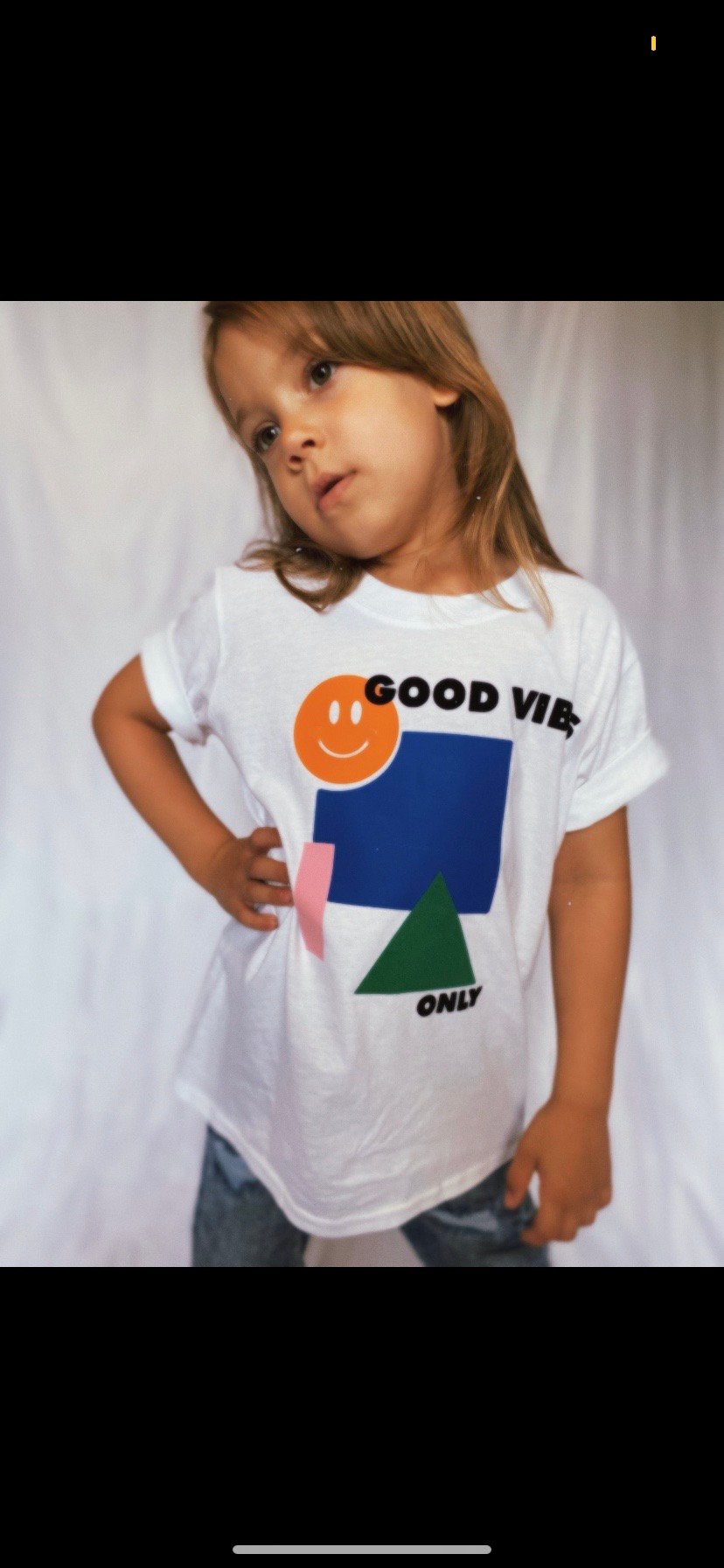 Image of Good vibes only children’s and adults 