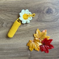 Image 3 of Crochet flower lip balm holder