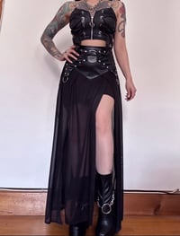 Image 1 of XS/S Snake Mesh Maxi Skirt (ready tos ship)