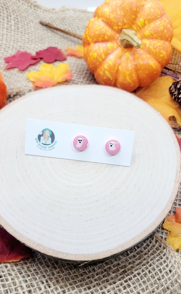 Image of Pink Ghostie Studs