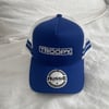 Trucker Caps Blue and White - white Logo