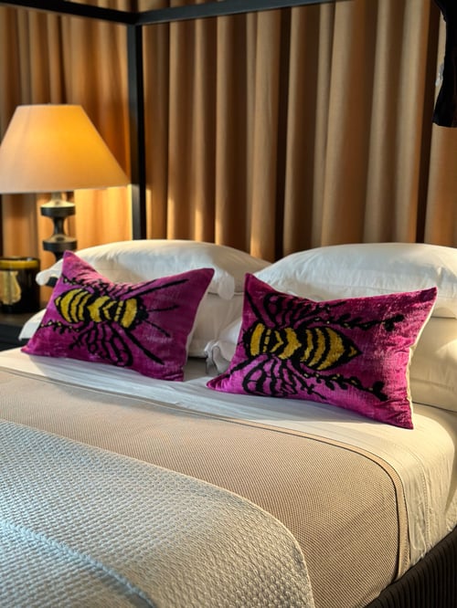 Image of Velvet Bee Cushion I