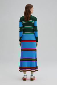 Image 3 of Multi Colored Striped Knit Dress
