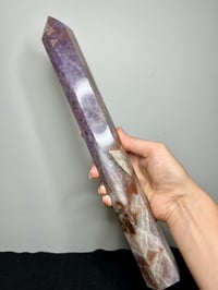Image 9 of Large Lace Agate with Amethyst Generator #2840