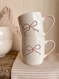 Image 1 of Pretty Bow Mugs ( Set of 2 )
