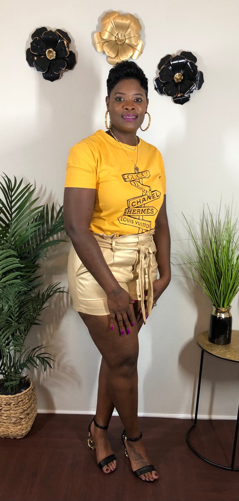 Pleather Shorts  Image 3