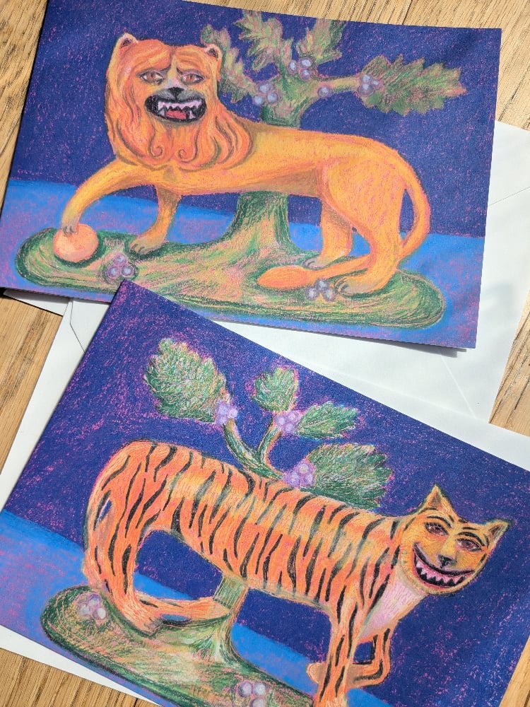 Image of Big Cat Greetings Cards