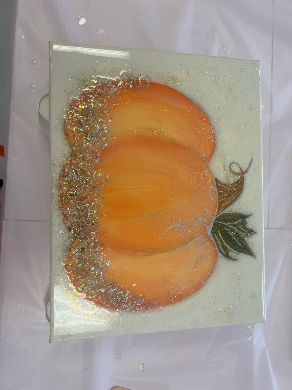 Image of Painting Pumpkins & Resin embellishments