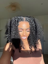 Image 2 of 18 inch KINKY CURLY WEAR AND GO 9x6 HD LACE CLOSURE WIG