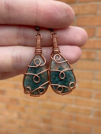 Moss Agate Earrings