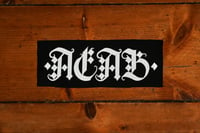 Image 1 of Patch "ACAB" white