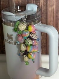 Image 1 of Sunrise Spiral Pastel Owl Straw Bauble