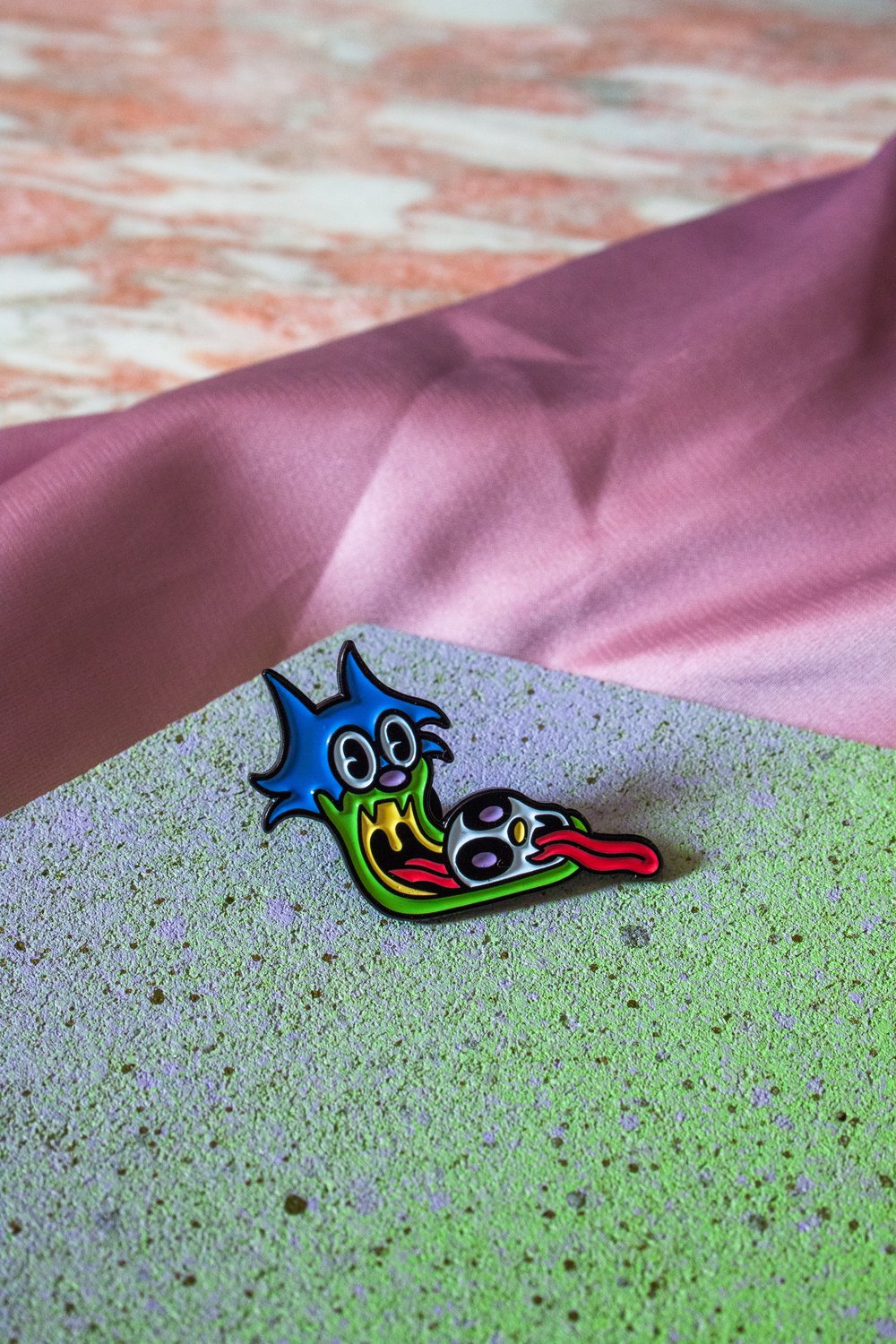 Image of Skull Poppin Felix Soft Enamel Pin