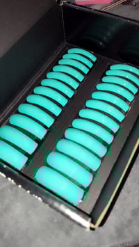 Image 1 of 3XL TURQUOISE CURVED NAILS