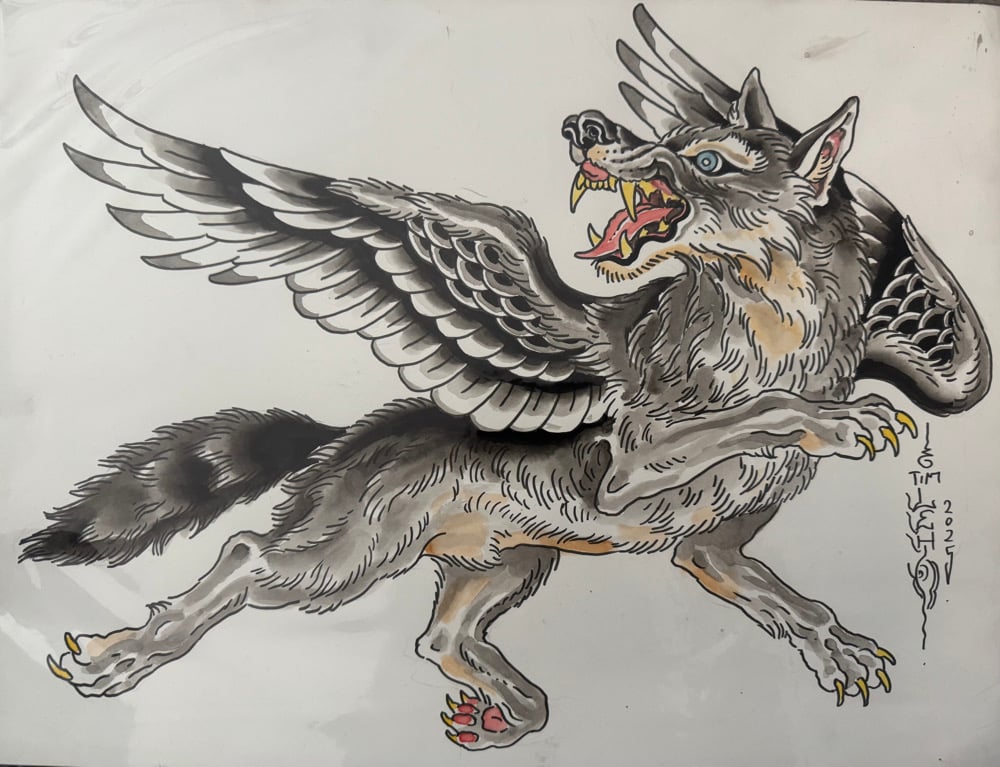 Image of Tim Lehi “Reapers & Wolves #126” Original Art