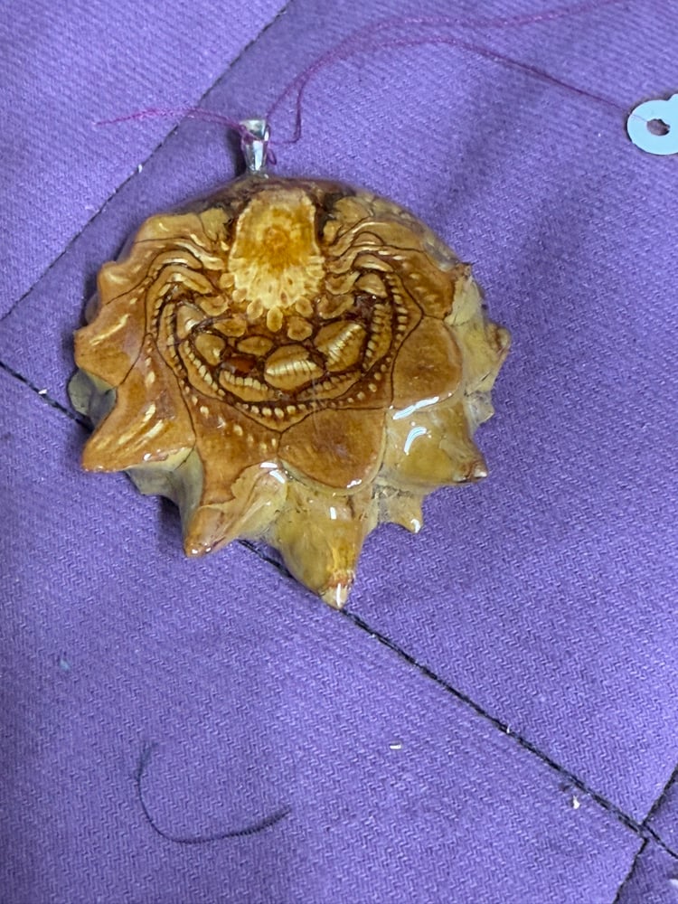 Image of Ammonite Pinecone Charm | PNW Art | #131