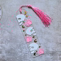 Image 2 of Glow in the Dark Skull Bookmark