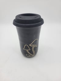 Image 2 of Black Mushroom Travel Mug 