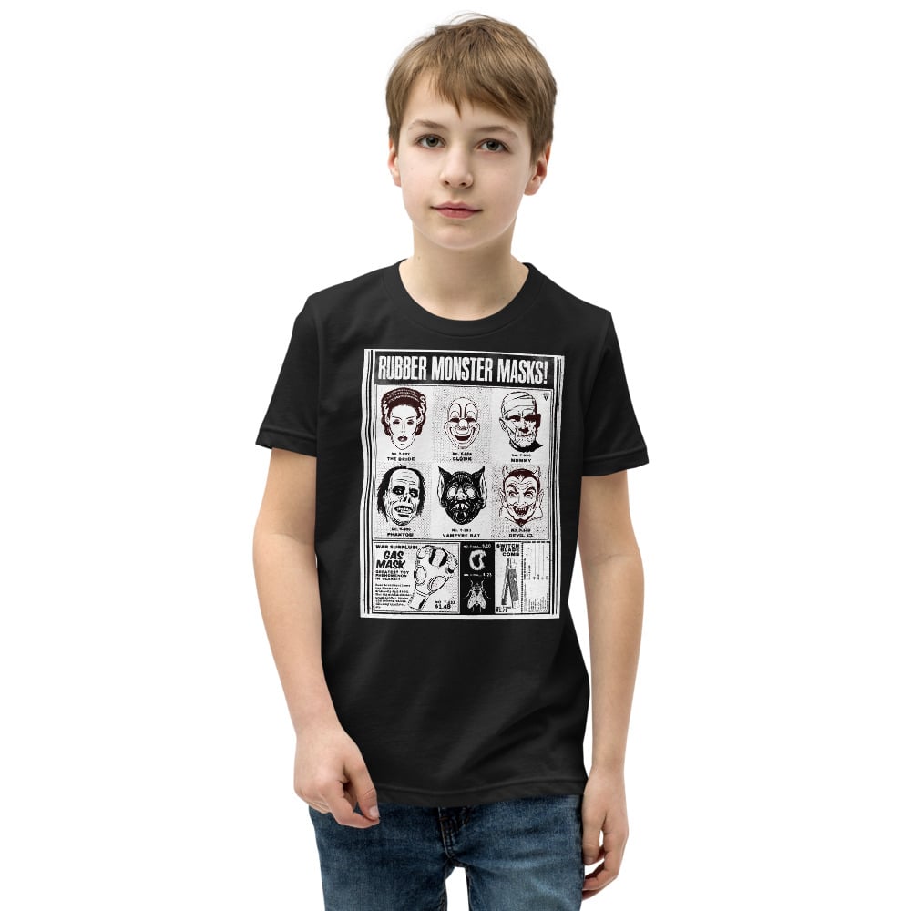 ‘RUBBER MONSTER MASKS #3 - KIDS T-SHIRT