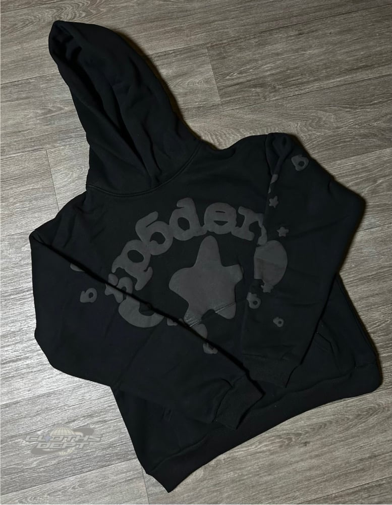 Image of Spider Black/Black Hoodie