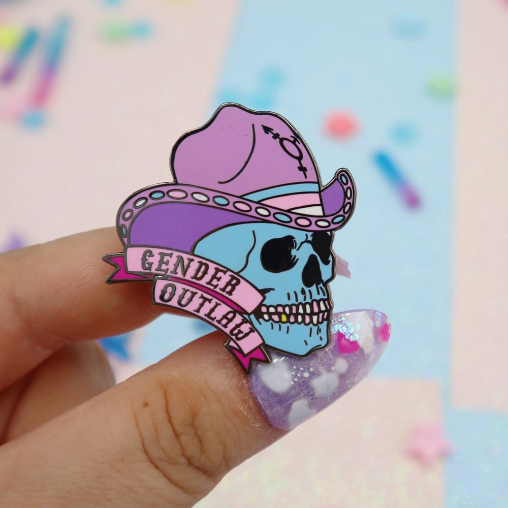 Image of Gender Outlaw Enamel Pin